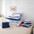 thumbnail image 6 of Castle Fairy 7-Piece Twin Bedding Set: Kids Santa Claus Christmas Wreath Happy New Year Breathable Decor, 6 of 8
