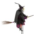 thumbnail image 6 of Home Accents Holiday Halloween Decoration Fancy Flying Witch 72.05 in. H Lights up Eyes Moving Mouth Decor 5124514, 6 of 9