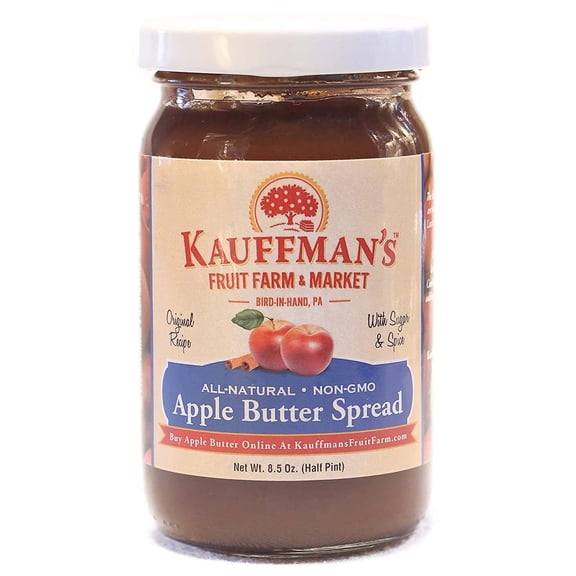 Kauffman's Fruit Farm Homemade Apple Butter Spread, Original, 8.5 Oz. Case of 12