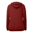 thumbnail image 7 of BFHHYA Kids Girls Ribbed Knit Hooded Sweatshirt Drop Shoulder Long Sleeve Pullover Casual Basic Top for Daily Commutes (4-14Y), 7 of 7