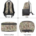 thumbnail image 5 of KEIAHUAN Green Camo Bow School Backpack for Boys, Dual Stretch Mesh Side Holders, Large Capacity 17 Inch Bag Fits 14 Inch Laptop, Adjustable Anti-Slip Clasp Straps for Girls Kids Ages 6-14, 5 of 6