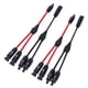 thumbnail image 1 of Conectores solares, conectividad ampliada sin herramientas para sistemas de cables fotovoltaicos, conectores de paneles solares con sistema de autobloqueo estable, impermeables IP67, 1 par, 1 of 5