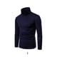 thumbnail image 4 of Minnieouse Camisa térmica de algodón de cuello alto para hombre, jersey de manga larga de Color sólido, ropa interior para dormir en casa y en la escuela Ropa interior Azul oscuro L Minnieouse AP013664-15, 4 of 6