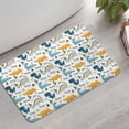 thumbnail image 2 of Colorful Dinosaurs Cacti Roar Pattern Bathroom Rugs Mat,Non Slip Microfiber Bathroom Rug,Rubber Backing,Soft Bathroom Mats for Bathroom Floor,Tub and Shower,17x27in(43x68cm), 2 of 5