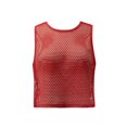 thumbnail image 1 of Ropa Playa Ocean Pacific para Mujer Top Tejido Corto Bies Contraste Cuello Redondo Rojo Talla EG, 1 of 4