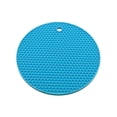 thumbnail image 2 of Ounissouiy Alfombrilla de silicona de calidad alimentaria resistente al calor hasta 230 ℃, fácil de limpiar y no deformable, sin desplazamiento Cocina y Comedor Azul claro-L, 2 of 6