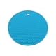 thumbnail image 2 of Ounissouiy Alfombrilla de silicona de calidad alimentaria resistente al calor hasta 230 ℃, fácil de limpiar y no deformable, sin desplazamiento Cocina y Comedor Azul claro-L, 2 of 6