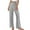 Gray, variant on Enjoytime Wide Leg Pants Woman Solid Color Elastic Waist Knit Comfy Pajama Pants Casual Loose Lounge Trousers Coffee XXL