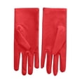 thumbnail image 2 of rygai 1 Pair Thin Stage Gloves Wear-resistant Summer Pure Color Cycling Gloves for Party Performance Gloves,Red, 2 of 8