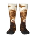 thumbnail image 1 of Balery Adorable Calf Butterflies Champagne Calcetines novedosos Calcetines deportivos Calcetines hasta la rodilla Calcetines de algodón Calcetines originales y geniales, 1 of 6