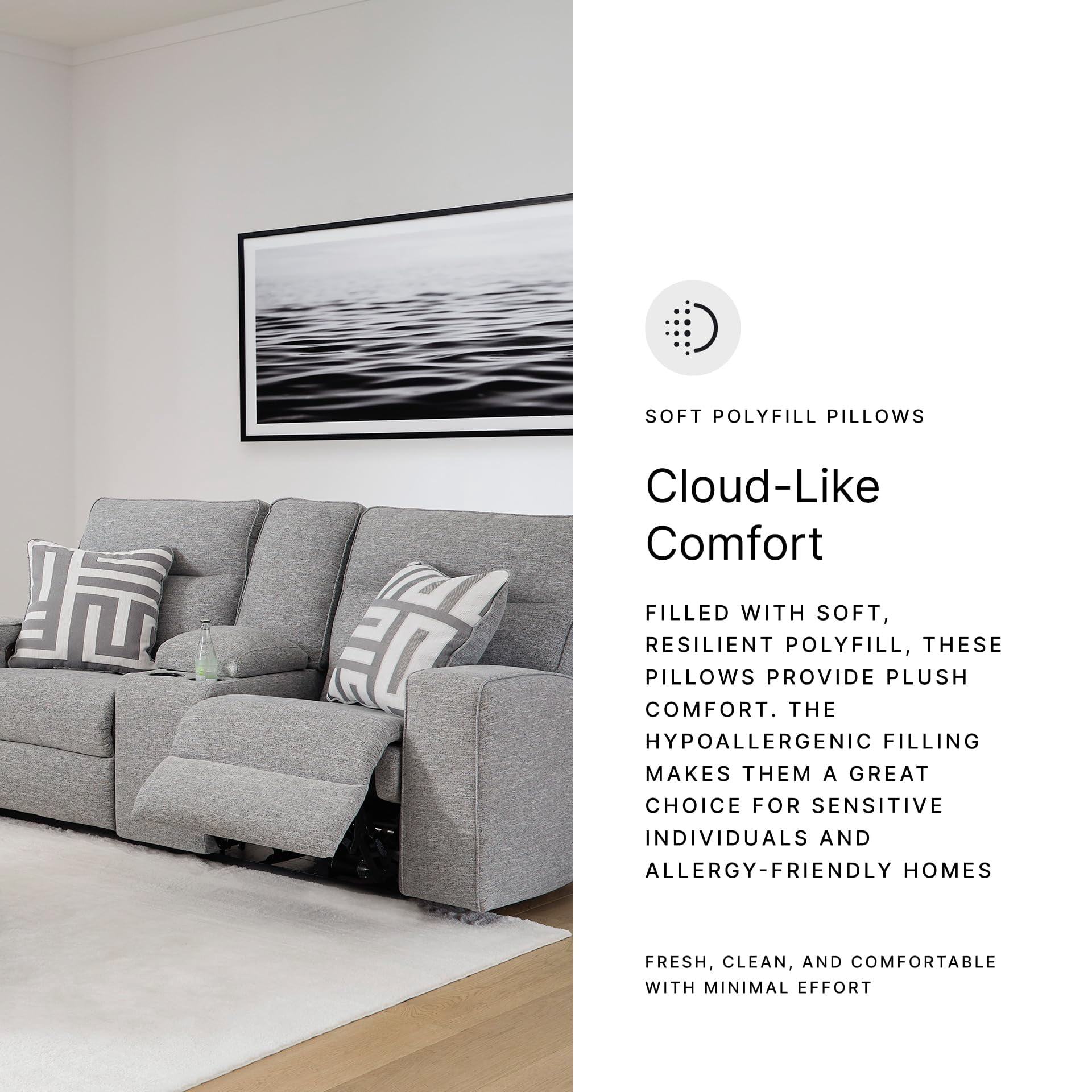 Signature Design by Ashley Biscoe Pewter Power Reclining Loveseat
