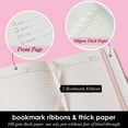 thumbnail image 3 of HSHDLDF Small Notebook Journal with Pen, 3 Pack Mini Pocket Size Journals Notebooks Bulk for Women Work School Writing Note Taking, Pink Leather Notebook, 3 of 7