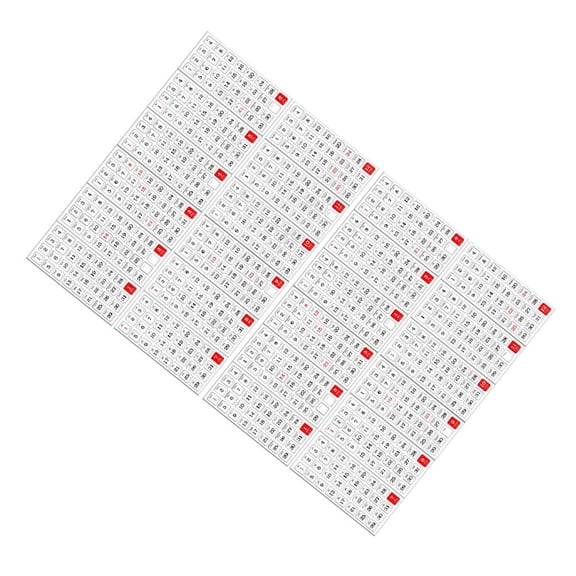 MEIBUTYUP Assorted Color Monthly Calendar Tabs with Adhesive for Home Planner, Diary, and Office Organizer Accessories