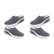 thumbnail image 1 of Minnieouse Zapatillas de cuña para mujer, zapatos informales de malla con cojín de aire, transpirables, sandalias, plataforma, ligeras, Gris 36 yardas 2piezas, 1 of 6