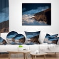 thumbnail image 3 of Designart Clouds at the Foot of Hills - Contemporary Landscape Printed Throw Pillow - 16x16, 3 of 4