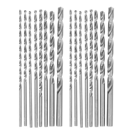 

16X 4-10mm Extra Long 200mm HSS Twist Drill Straigth Drilling Bit Tool