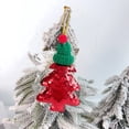 thumbnail image 4 of Xihbxyly Lazo Navideño de Lentejuelas, Diseño Festivo En Rojo, Verde y Dorado, Colgante Brillante, Decoración para Árbol o Coche, Elegante Amuleto Navideño, Tamaño 9 X 8 X 1 Cm, Material Cerámico., 4 of 6