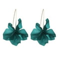 thumbnail image 2 of Mightlink 1 Pair Petal Pendant Drop Earrings Long Style Dangle Earrings Women Piercing Hook Earrings Jewelry Gift, 2 of 7