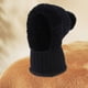 thumbnail image 4 of Gorro de invierno para mujer, gorro de protección, ideal para viajar y andar en bicicleta en climas fríos. Negro, 4 of 7
