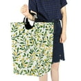 thumbnail image 4 of Yayeee Freestanding Laundry Hamper with Handle Collapsible Large Storage Basket for Clothes, Olive Leaf, 4 of 7
