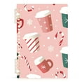 thumbnail image 7 of FORMRS 1-Subject Spiral Notebook 8" x 5" College Ruled 60 Refillable Sheet A5 Hard Cover, 2 Pack, Pink Christmas Cups, 7 of 7