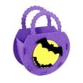 thumbnail image 3 of Opvise Halloween Candy Bag Non-woven Fabric Pumpkin Ghost Bat Witch Chocolate Biscuit Treat Snack Goodies Gift Packaging Handbag Light Purple, 3 of 8