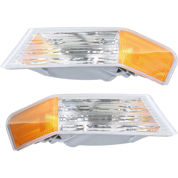 EPOTOOR A Pair of Front Turn Signal Lights Side Marker Lamp Corner Lights Replacement for Jeep Patriot 2007-2014 68004181AA 68004180AA