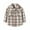 Beige, variant on Edvintorg 2-7Y Fashion Fall Children Girl Boy Warm Coat Plaid Long Sleeve Pocket Button Turn-Down Collar Flannel Shirts Coat Jacket Tops Winter Kids Outwear