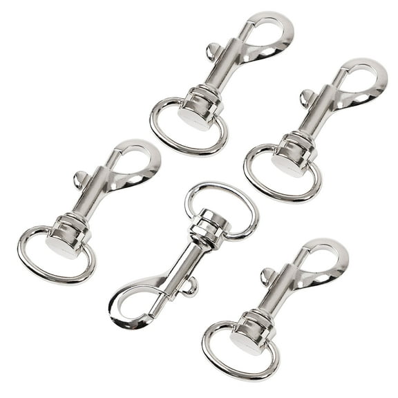 Unique Bargains 5pcs Metal Clips Swivel Eye Bolt Snap Hook Clasps Lobster