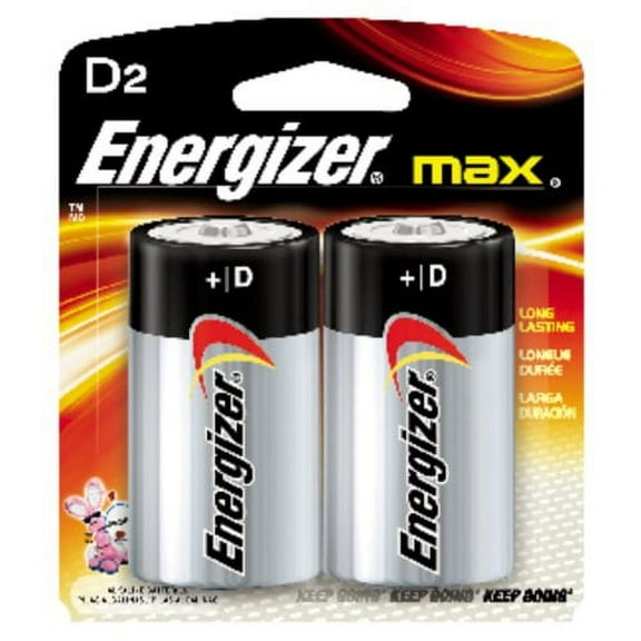 3 Pack Energizer MAX Alkaline Size D Batteries 1.5V2 Per Package (6 Total)