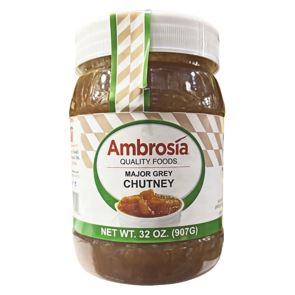 Ambrosia Quality Foods Major Grey Chutney | Kosher | 32 oz.