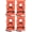 Youth Neon Orange, variant on 4 Pack Coast Guard approved life jackets for adults. High visibility color Type II keyhole life vest in classic May West style. Compliance flotation device