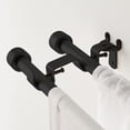 thumbnail image 4 of Mainstays 2 Double Rod Converter Brackets, Black, 4 of 7
