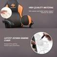 thumbnail image 3 of Waleaf Video Game Chairs with footrest,Gamer Chair for Adults,Big and Tall Chair, 400lb Capacity, Racing Style Computer Chair with Ergonomic Lumbar Support, Gaming Chairs for Teens, 3 of 8