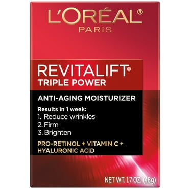 L'Oreal Paris Revitalift Triple Power Face Moisturizer, 1.7 oz