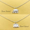 Trendy Charms Necklace Elegant Simplicity Sterling Silver Elephant