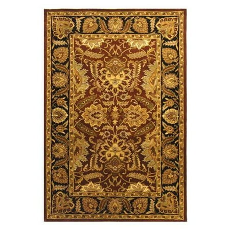 Safavieh Handmade Classic Jaipur Rust/ Black Wool Rug (9'6 x 13'6)