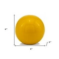 thumbnail image 3 of 4" Yellow Metal Decorative Orb, 3 of 6
