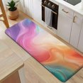 thumbnail image 5 of Rainbow Tie Dye Swirl Pattern Kitchen Rug Mat,Kitchen Runner Rugs Non Skid Washable,Decorative Kitchen Floor Mats for Kitchen,Sink,Laundry,17"x47.2", 5 of 7