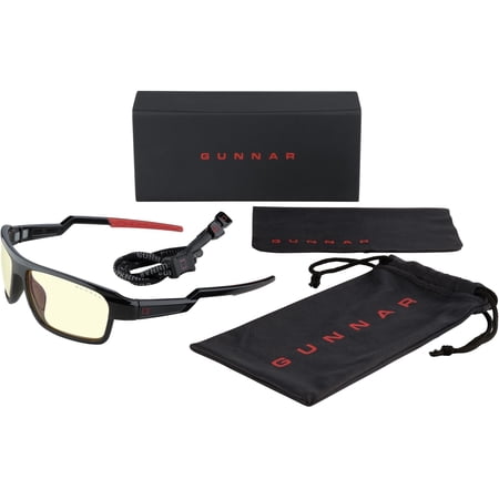 Gunnar Lightning Bolt Onyx Wrap Gaming/Computer Glasses - LIG 00101