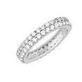 thumbnail image 2 of Sterling Silver with Moissanite Eternity Band Ring, 2 of 3