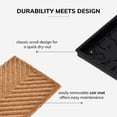 thumbnail image 5 of Natural & Recycled Rubber Boot Tray with Cross Embossed Coir Insert, 5 of 8