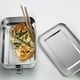 thumbnail image 3 of Lonchera Bento de 47 Oz, Lonchera de Acero Inoxidable para Adolescentes, Lonchera de Metal con 2 Compartimentos Flexibles, Lonchera de 1400 Ml, 3 of 5