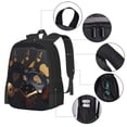 thumbnail image 2 of Bingfone Cartes de Casino Poker pour Sac à Dos Grande Capacité Simple, Sac à Dos à Sangle Réglable Sac de Voyage Sac de Sport, Unisexe, 2 of 6