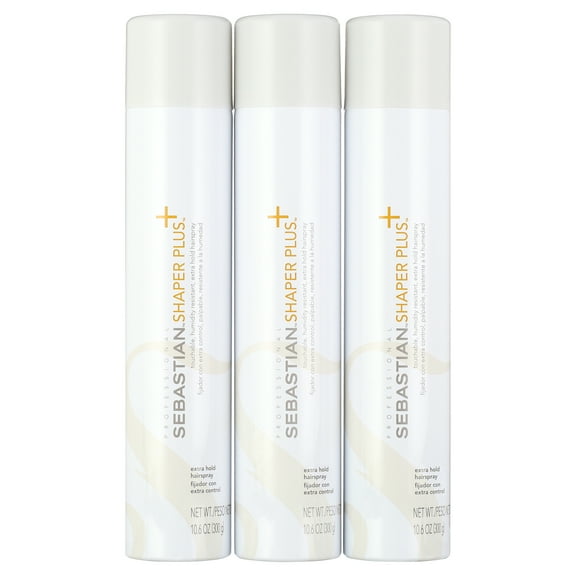 Sebastian Shaper Plus Hairspray (3 Bottles), 10.6 Oz