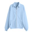thumbnail image 4 of Zip Up Hoodie Womens Trendy Long Sleeve Hooded Sweatshirts 2026 Fall Winter Comfy Casual Y2K Hoodies Jacket, 4 of 5