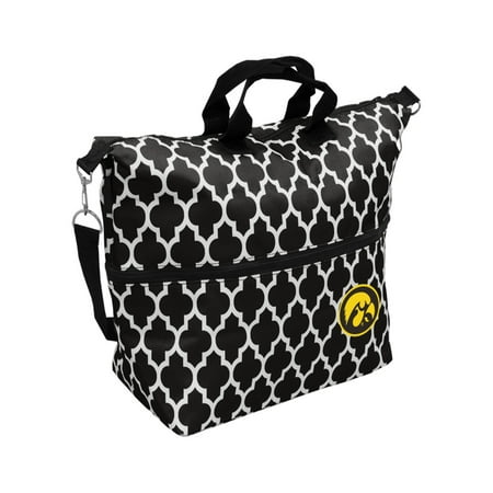 Black Logo Tote - Logo Brands NCAA Team Quatrefoil Expandable Tote