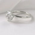 thumbnail image 2 of solitaire jewels 2.5CT Tulip Basket Round Moissanite Solitaire Engagement Ring For Women, 18K White Gold, 2 of 6