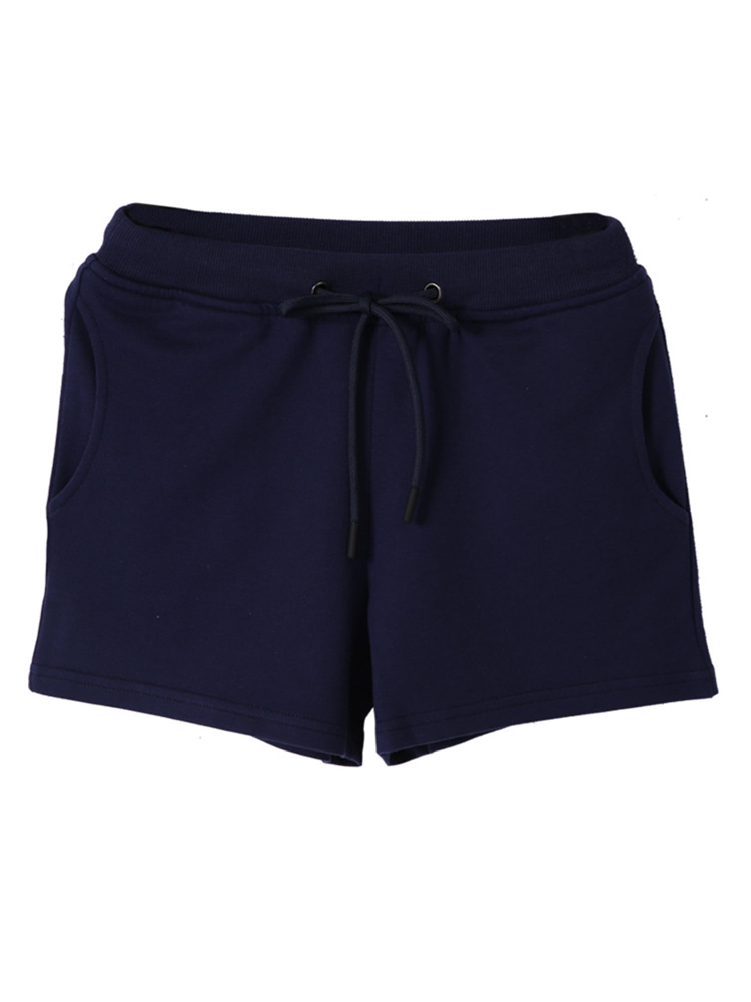 ladies black cotton shorts