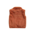 thumbnail image 4 of Aunavey Baby Girls Boys Faux Fur Sleeveless Vest Coat Lightweight V-Neck Short Gilet for Toddler, 4 of 7